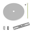 Recessed ceiling rosette with 1 central hole