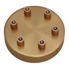 Cylindrical metal 6-hole ceiling rosette set