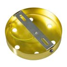 Cylindrical metal 6-hole ceiling rosette set