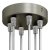 Cylindrical metal 6-hole ceiling rosette set
