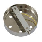 Cylindrical metal 6-hole ceiling rosette set