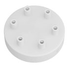 Cylindrical metal 6-hole ceiling rosette set