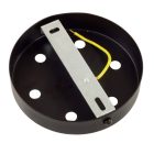 Cylindrical metal 6-hole ceiling rosette set