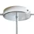 Cylindrical metal 1 central hole + 2 side holes ceiling rosette set