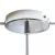 Cylindrical metal 1 central hole + 2 side holes ceiling rosette set