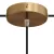 Cylindrical metal 1 central hole + 2 side holes ceiling rosette set