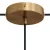 Cylindrical metal 1 central hole + 2 side holes ceiling rosette set
