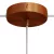 Cylindrical metal 1 central hole + 2 side holes ceiling rosette set