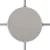 Cylindrical metal ceiling rosette set with 4 holes (connection box)