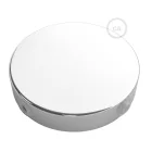 Cylindrical metal ceiling rosette set with 4 holes (connection box)
