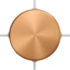 Cylindrical metal ceiling rosette set with 4 holes (connection box)