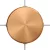 Cylindrical metal ceiling rosette set with 4 holes (connection box)