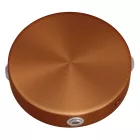 Cylindrical metal ceiling rosette set with 4 holes (connection box)