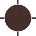 Cylindrical metal ceiling rosette set with 4 holes (connection box)