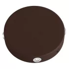 Cylindrical metal ceiling rosette set with 4 holes (connection box)