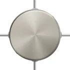 Cylindrical metal ceiling rosette set with 4 holes (connection box)