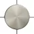 Cylindrical metal ceiling rosette set with 4 holes (connection box)