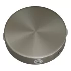 Cylindrical metal ceiling rosette set with 4 holes (connection box)