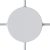  Cylindrical metal 4-sided hole ceiling rose kit (junction box)
