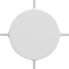 Cylindrical metal ceiling rosette set with 4 holes (connection box)