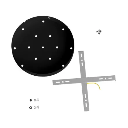 300 mm diameter, 15+4 hole rosette for the Rose-One system