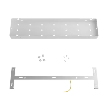 Standard ceiling rosette for the Rose-One system, width 520 mm, length 120 mm, 21+6 holes