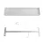 Standard ceiling rosette for the Rose-One system, width 520 mm, length 120 mm, 21+6 holes