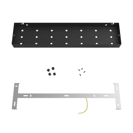 Standard ceiling rosette for the Rose-One system, width 520 mm, length 120 mm, 21+6 holes