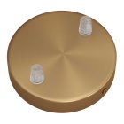Cylindrical metal ceiling rosette set with 2 holes