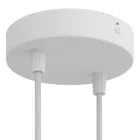 Cylindrical metal ceiling rosette set with 2 holes