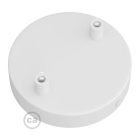 Cylindrical metal ceiling rosette set with 2 holes