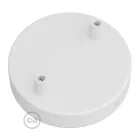 Cylindrical metal ceiling rosette set with 2 holes