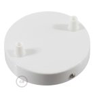 Cylindrical metal ceiling rosette set with 2 holes