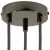  Cylindrical metal 3-hole ceiling rose kit