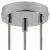  Cylindrical metal 3-hole ceiling rose kit