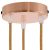  Cylindrical metal 3-hole ceiling rose kit