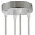  Cylindrical metal 4-hole ceiling rose kit