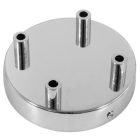 Cylindrical metal 4-hole ceiling rosette set
