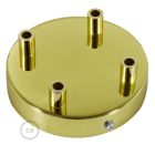 Cylindrical metal 4-hole ceiling rosette set