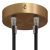  Cylindrical metal 4-hole ceiling rose kit