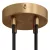 Cylindrical metal 4-hole ceiling rosette set
