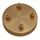 Cylindrical metal 4-hole ceiling rosette set