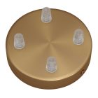 Cylindrical metal 4-hole ceiling rosette set