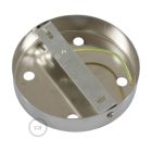 Cylindrical metal 4-hole ceiling rosette set