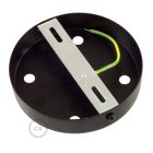 Cylindrical metal 4-hole ceiling rosette set