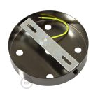 Cylindrical metal 5-hole ceiling rosette set