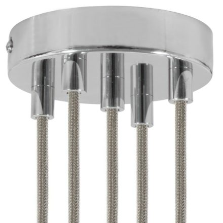  Cylindrical metal 5-hole ceiling rose kit