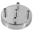 Cylindrical metal 5-hole ceiling rosette set