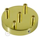 Cylindrical metal 5-hole ceiling rosette set