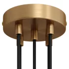 Cylindrical metal 5-hole ceiling rosette set